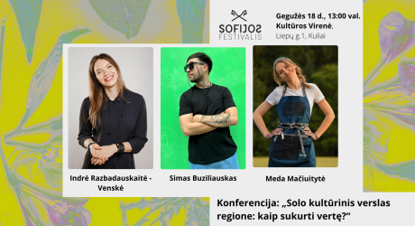 Konferencija: „Solo kultūrinis verslas regione: kaip sukurti vertę?“